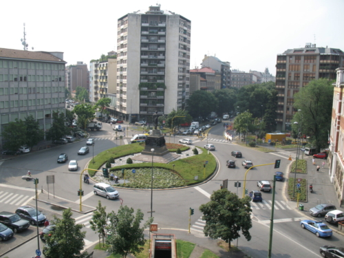 Vista della Piazza Buonarroti